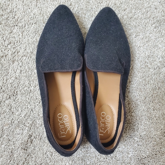 Franco Sarto Grey Suede Loafers - Women's Size 8.5, Excellent Condition - Picture 3 of 7